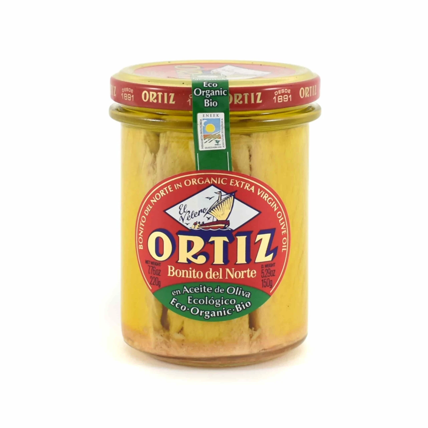 Ortiz Bonito Tuna In Organic Olive Oil 220g