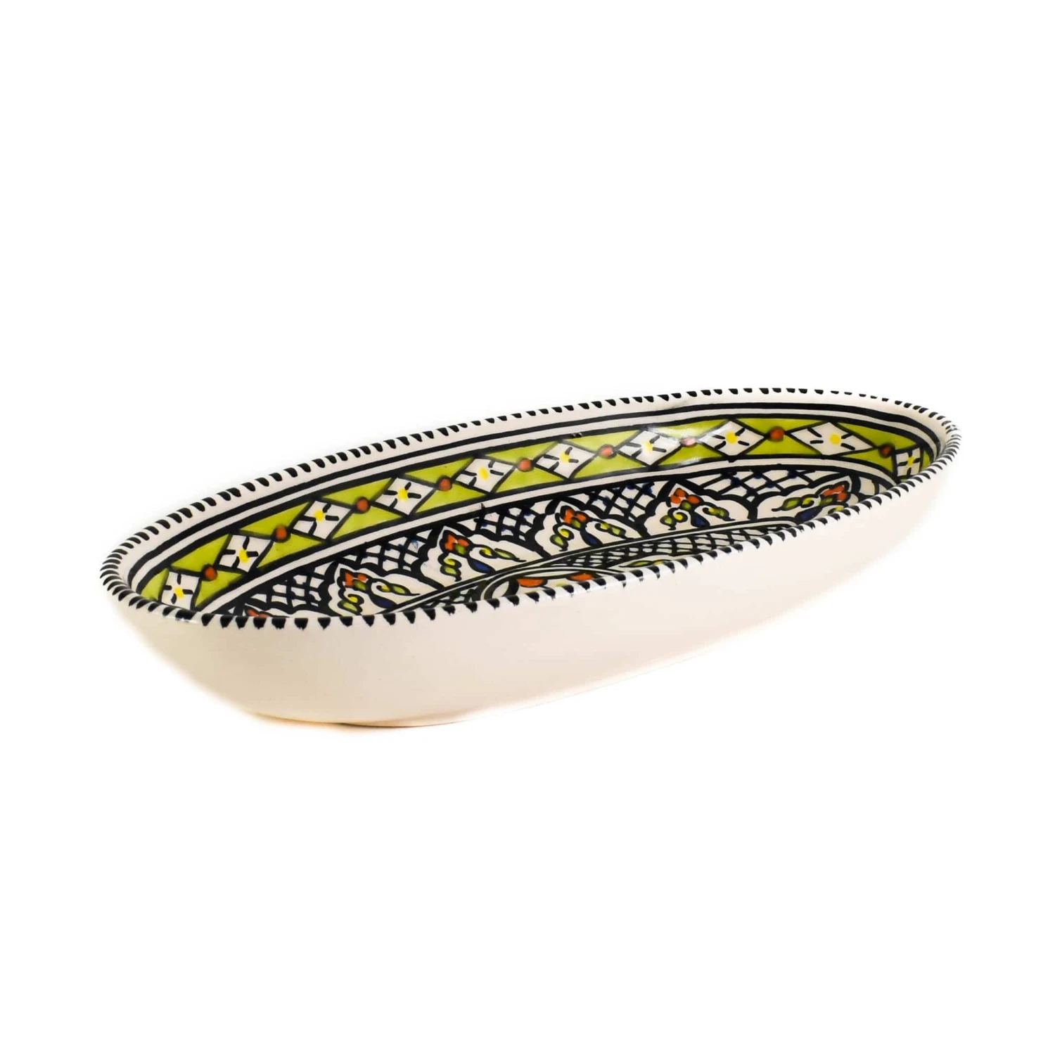 Azraq Patterned Oval Serving Dish 30cm - Image 2