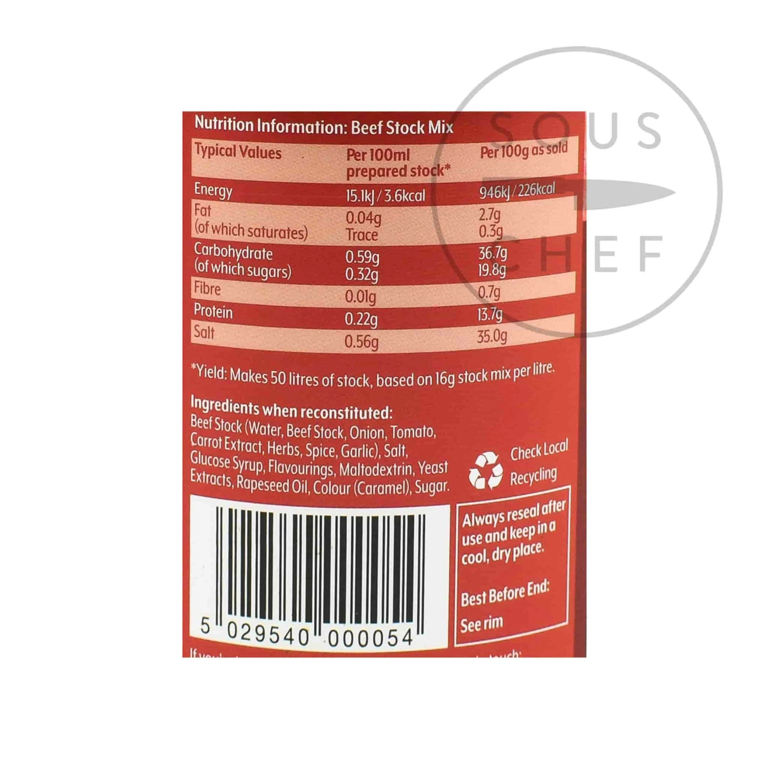 Essential Cuisine Beef Stock Mix 800g - Image 2