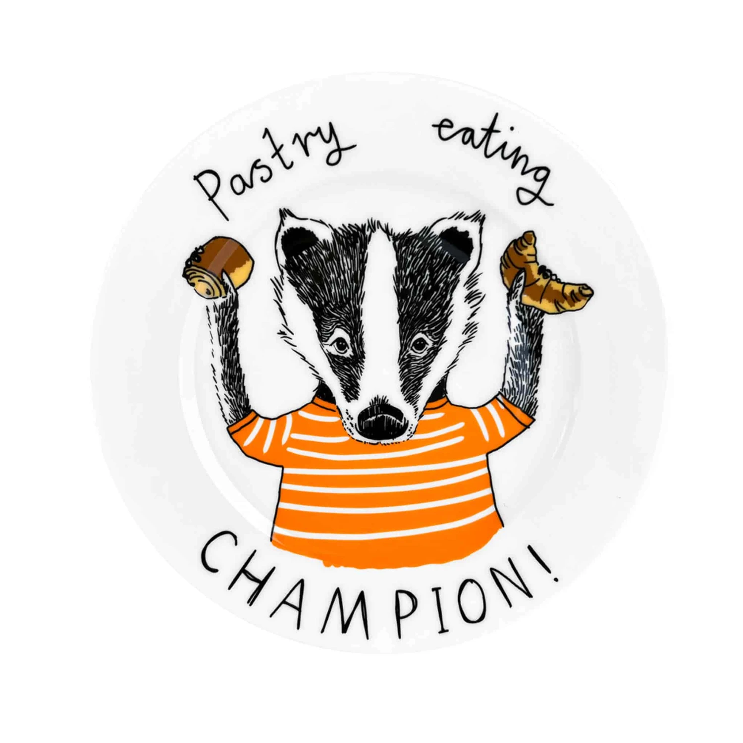 Pastry Eating Champion Side Plate, 20cm