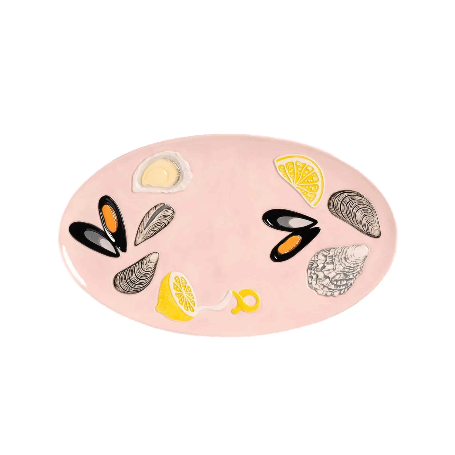 & Klevering Oysters And Mussels Ceramic Platter