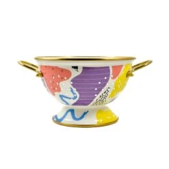 Abstract Enamel Colander, 22cm