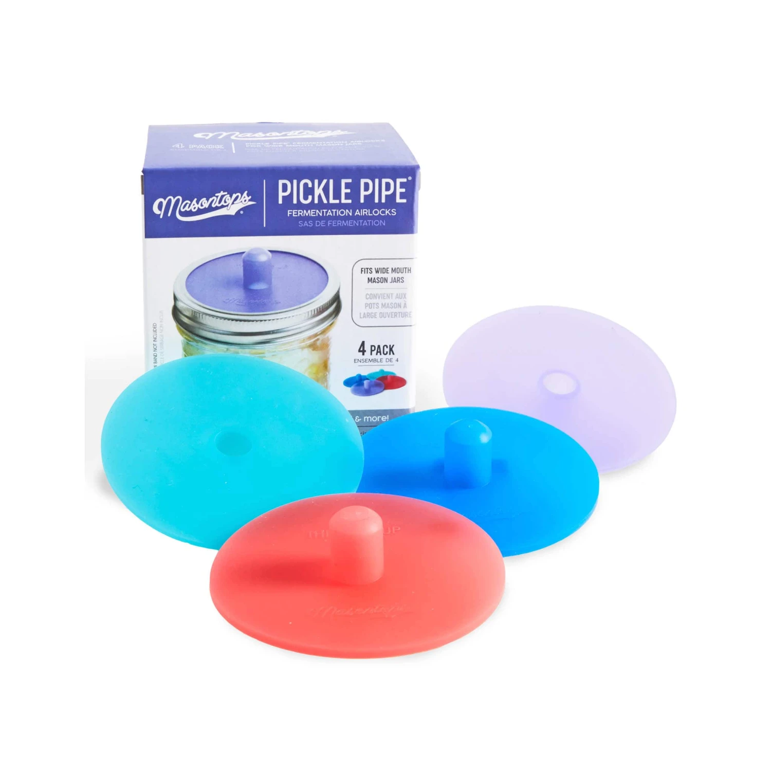 Masontops Wide Mouth Pickle Pipes, Set Of 4 - Image 2