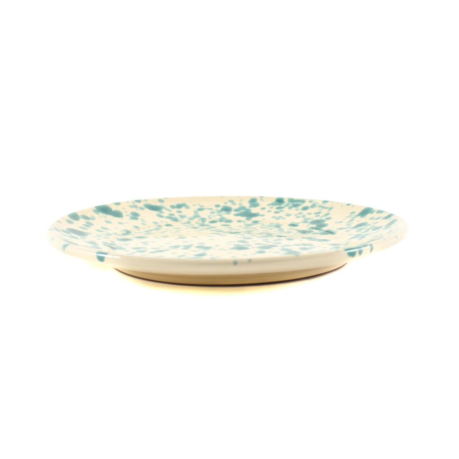 Puglia Aquamarine Splatter Dinner Plate 27cm - Image 2