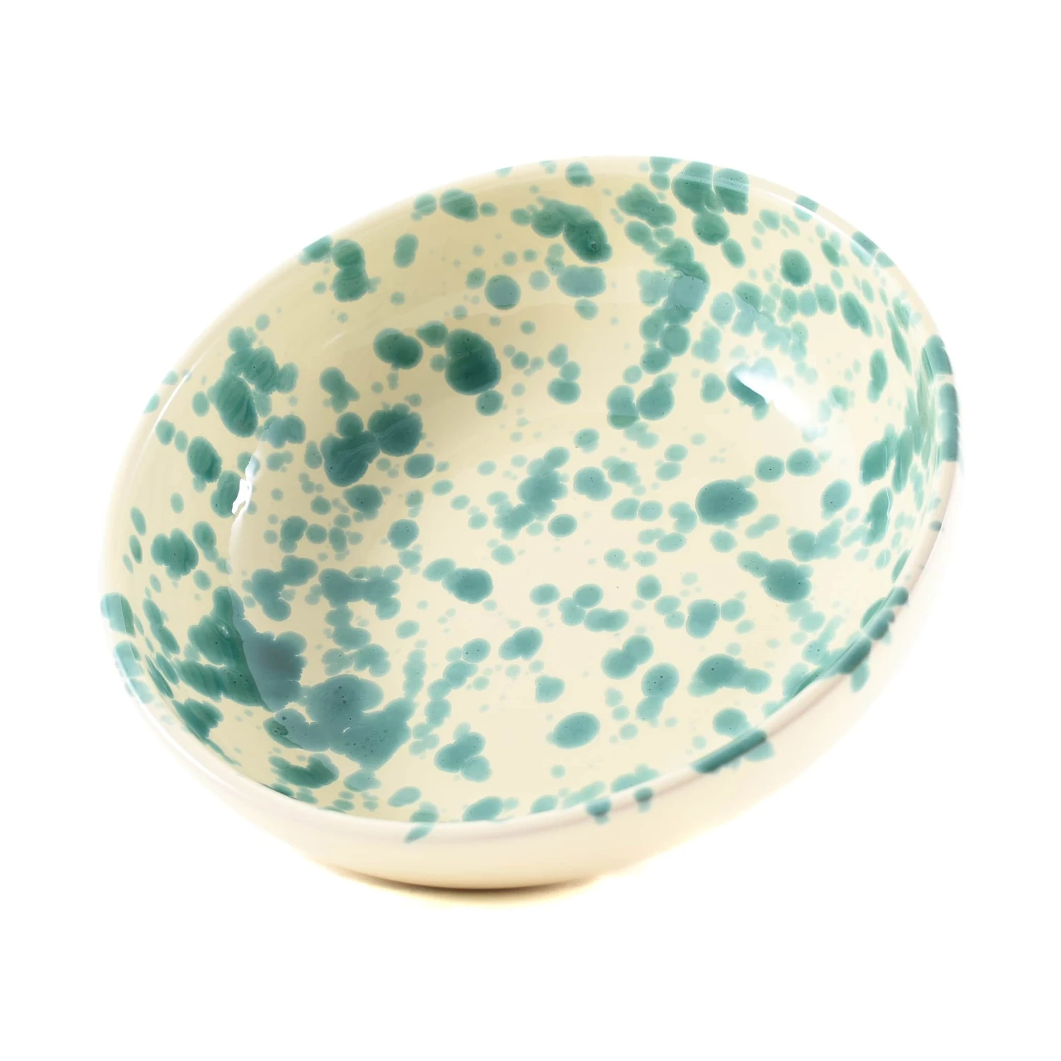Puglia Aquamarine Splatter Bowl 19cm - Image 2