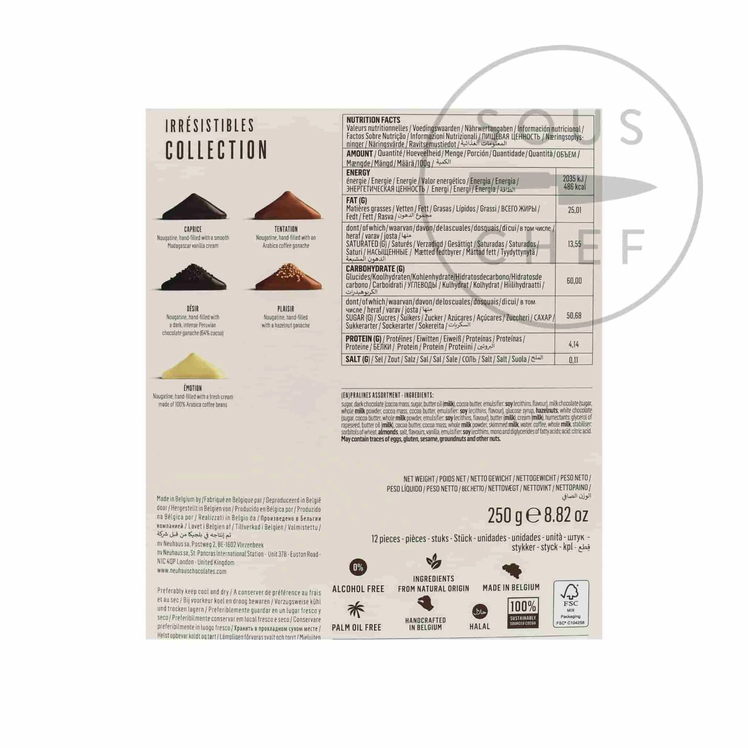 Neuhaus "Irresistibles" Belgian Chocolate Selection 250g - Image 3