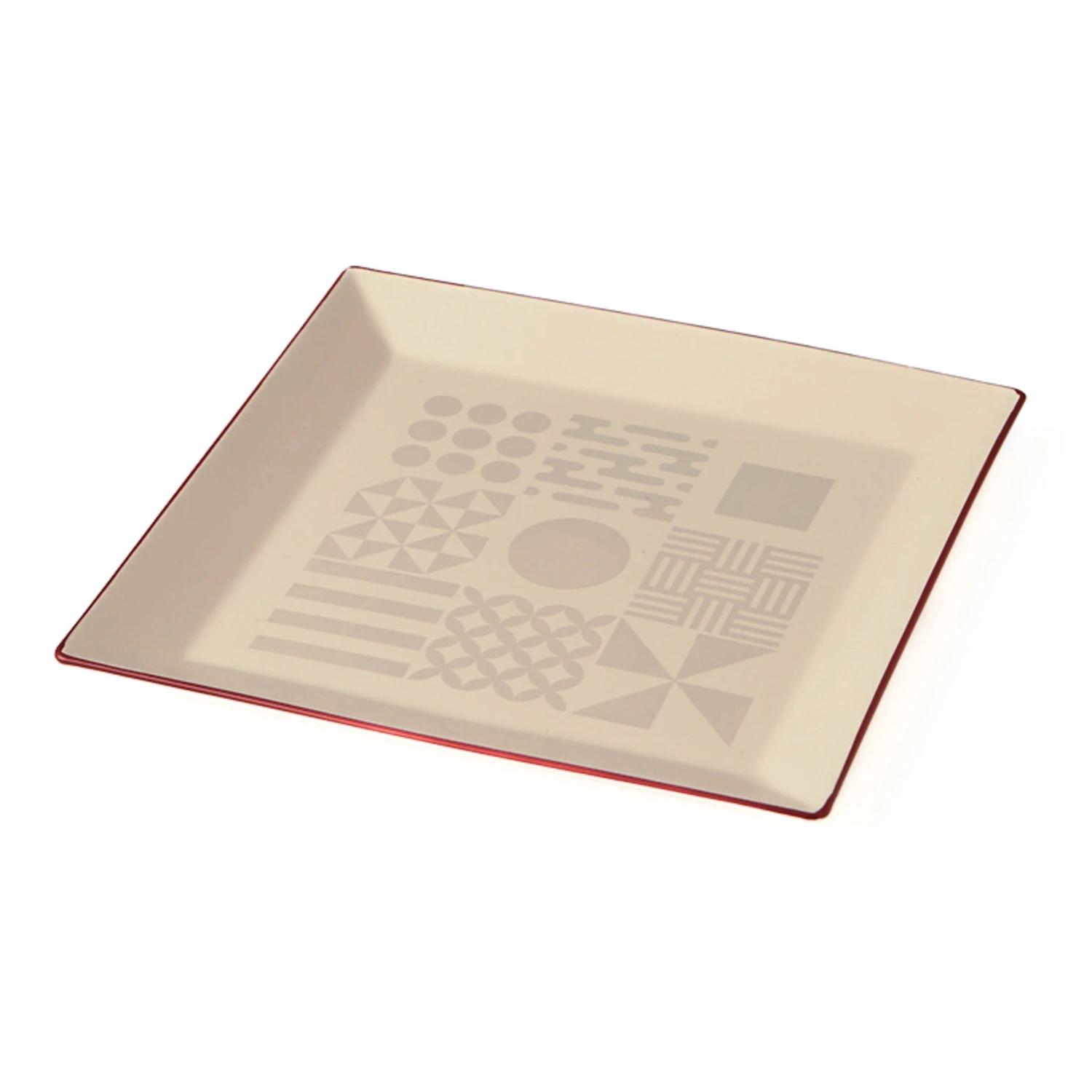 Takenaka Fukue White Square Plate, 19cm