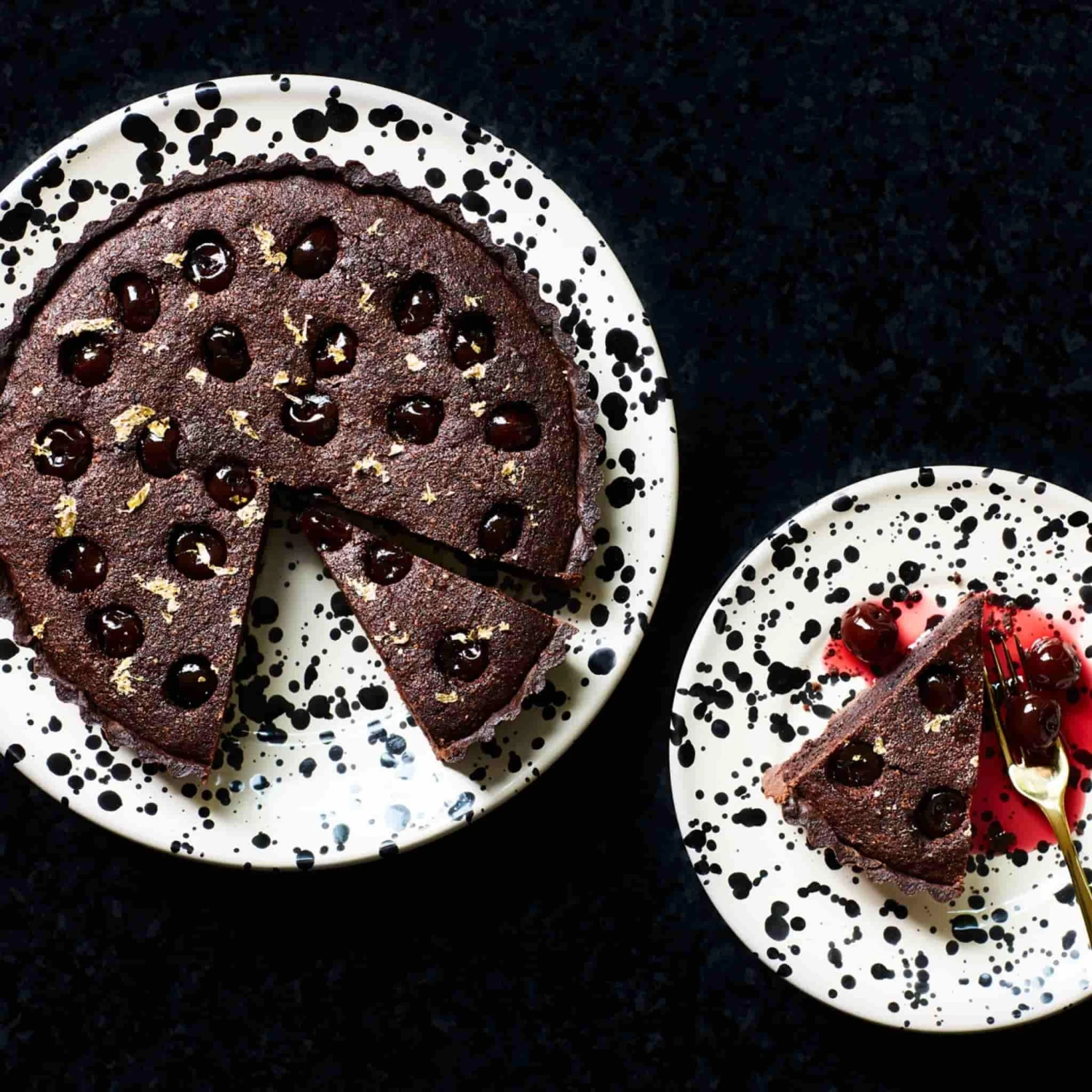 Puglia Black Splatter Dinner Plate 27cm - Image 3