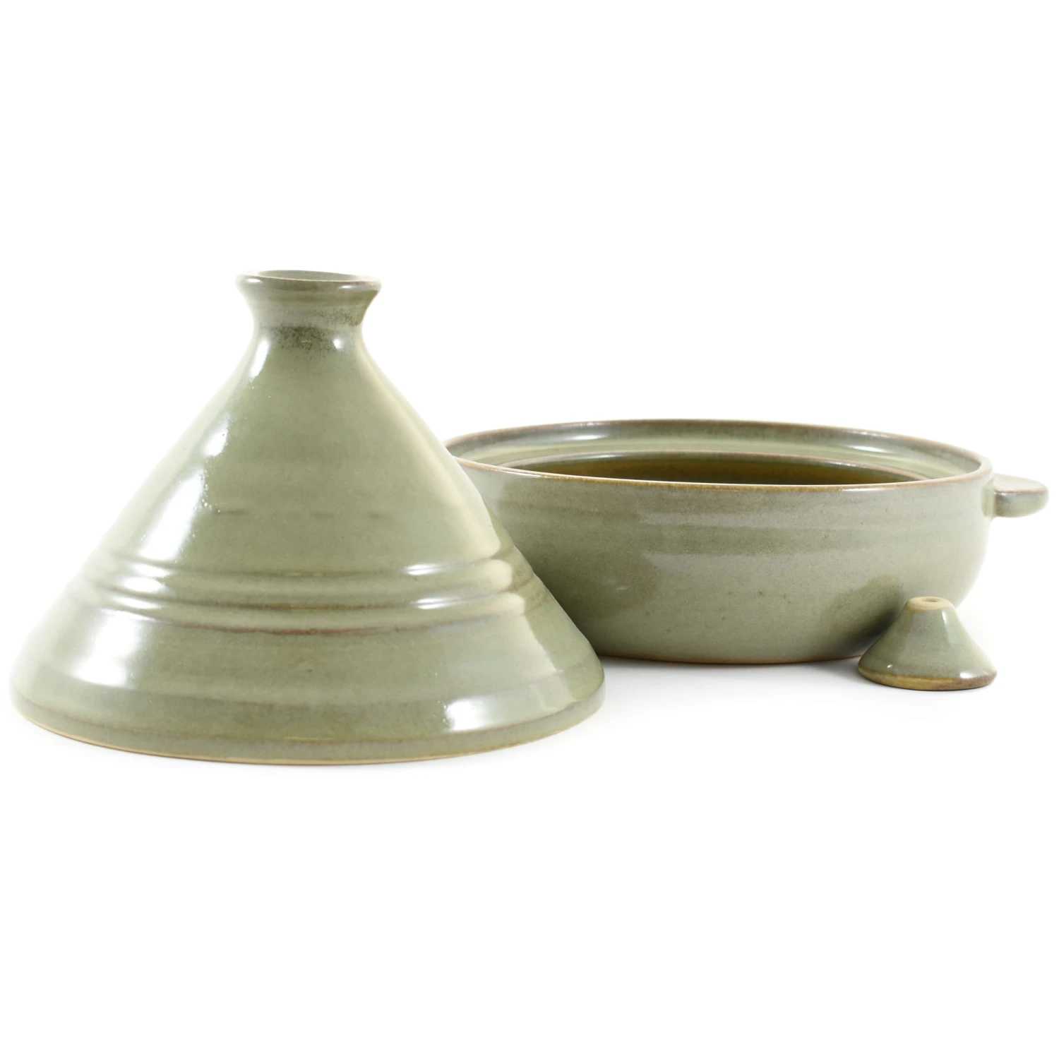 Handmade Glazed Stoneware Tagine 23cm - Image 2
