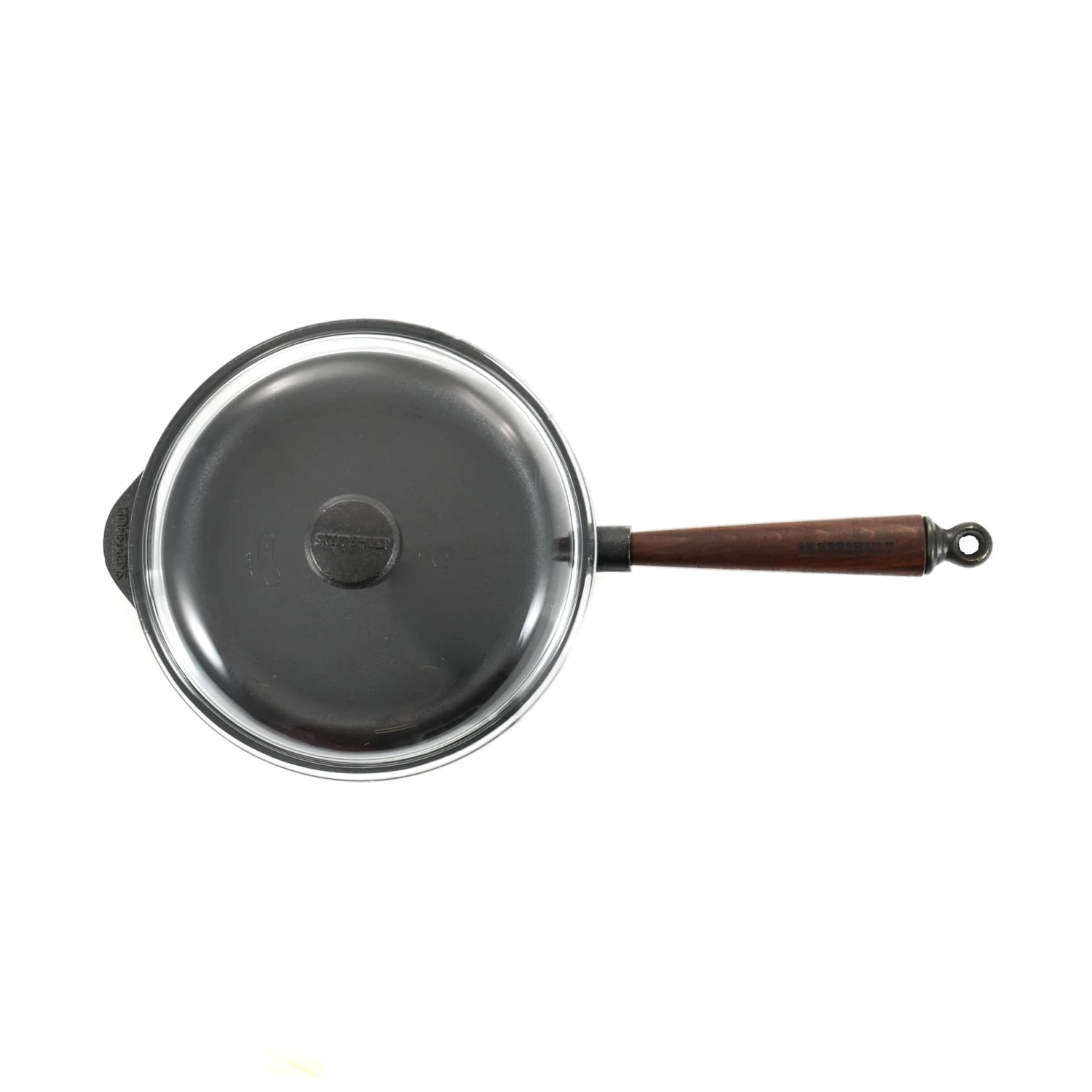 Skeppshult Traditional Cast Iron Deep Saute Pan With Lid 25cm - Image 3