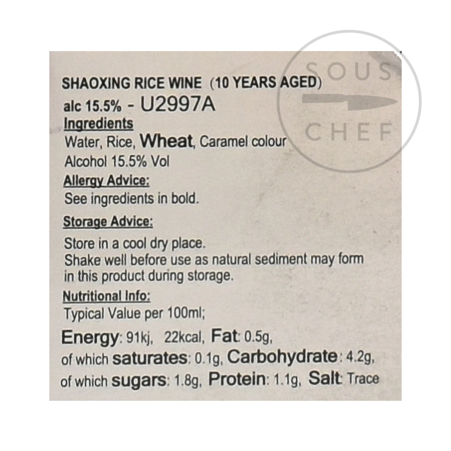 Shaoxing Rice Wine - 10 Year Aged 500ml - Image 4