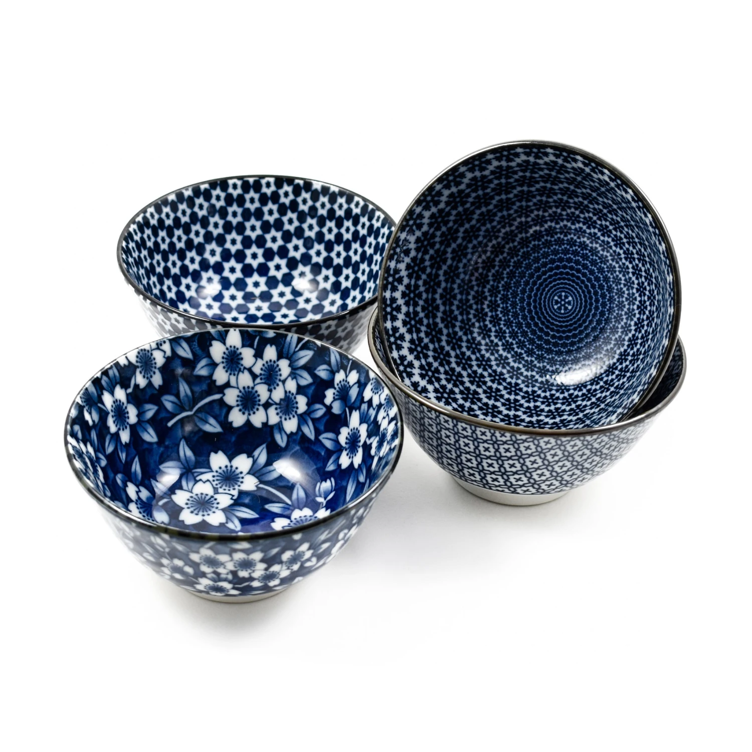 Blue & White Rice Bowl Boxed Gift Set - Image 2