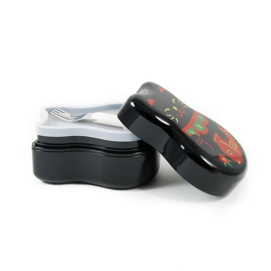 Maruko Black Cat 2-Tier Bento Box 520ml - Image 2