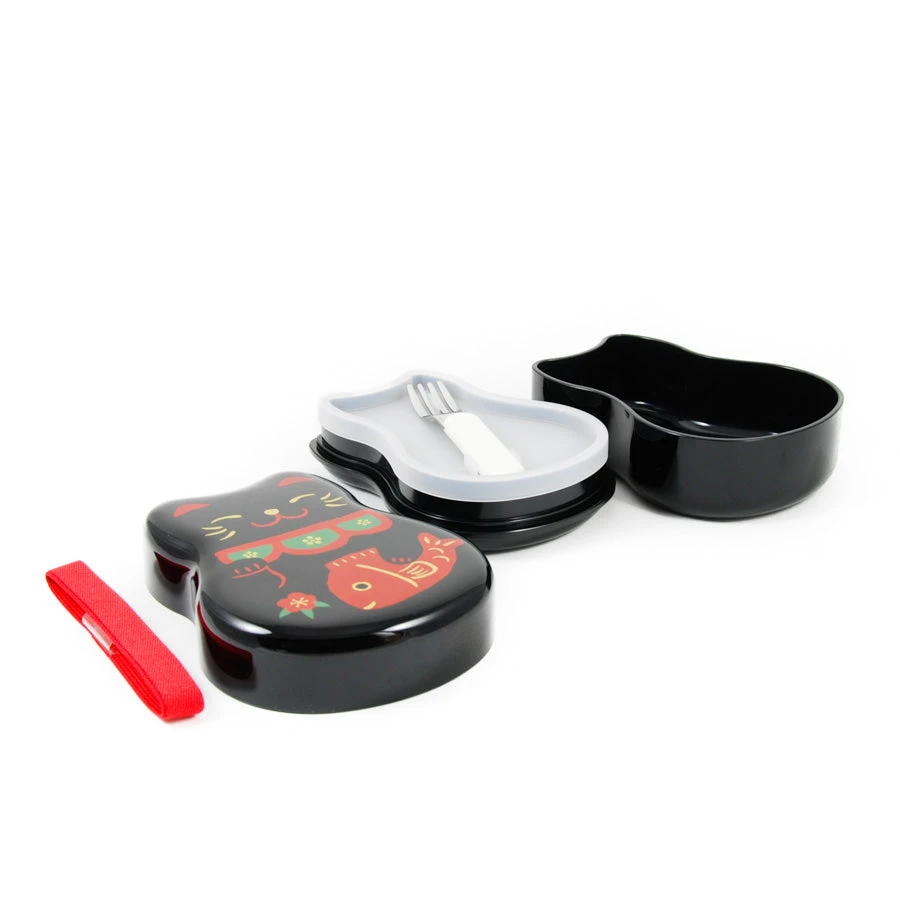 Maruko Black Cat 2-Tier Bento Box 520ml - Image 3