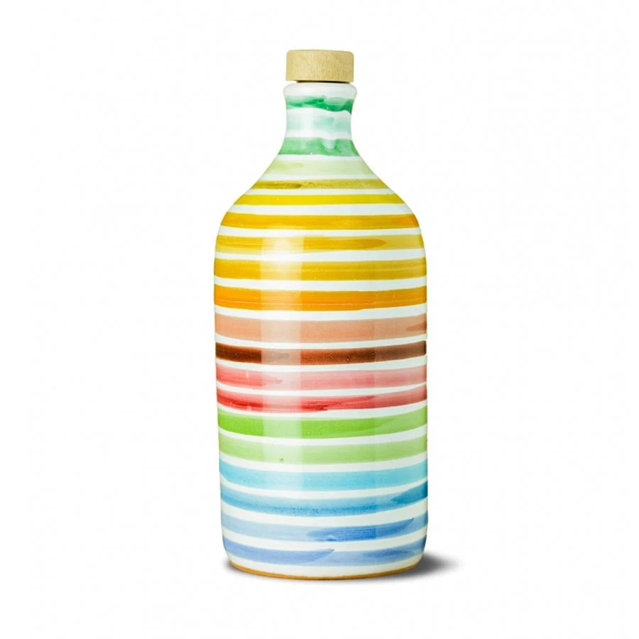 Frantoio Muraglia Intense Fruity Extra Virgin Olive Oil In Rainbow Terracotta Bottle 500ml