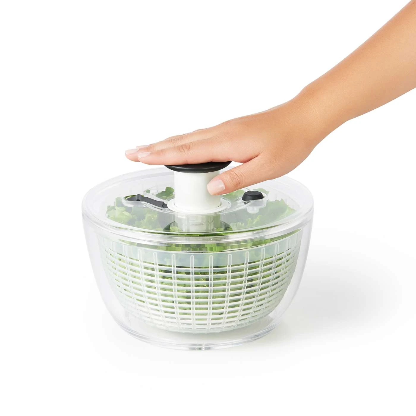 OXO Good Grips Little Salad & Herb Spinner 4.0 - Image 4