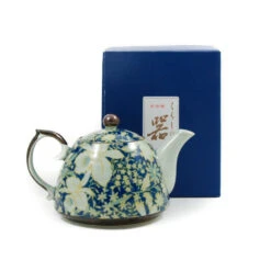 Suisen Blue Japanese Teapot